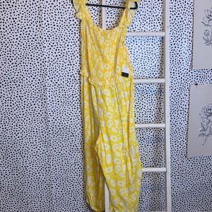 ELOQUII Elements Yellow Plus size jumpsuit size 22 NWT